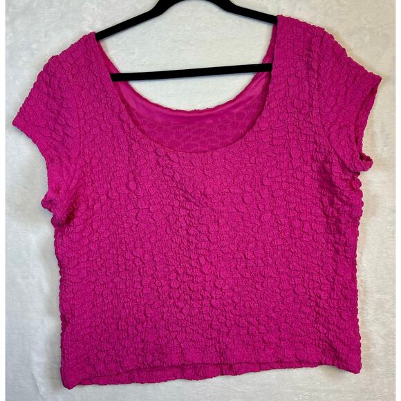 Maeve by Anthropologie Socialite Popcorn Tee Size XL Pink - Picture 9 of 12